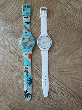 2 X SWATCH Watches ~ SVUW101 + HAWAII NEI